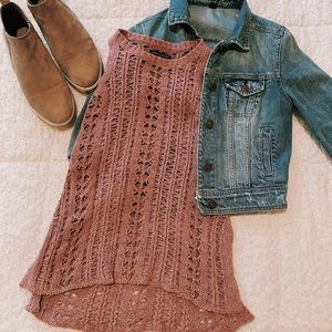 American Eagle tank top sweater :)